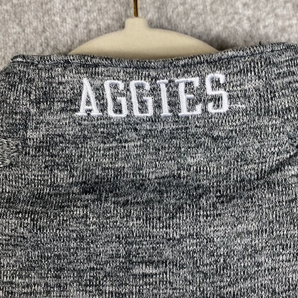 Champion quarter zip Texas A&M Aggie pullover heathered black XL football fan - Picture 2 of 9
